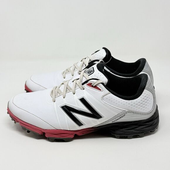New Balance NBG2004 Golf Cleats Shoes Mens 8.5 D White Black Red Waterproof main image 10